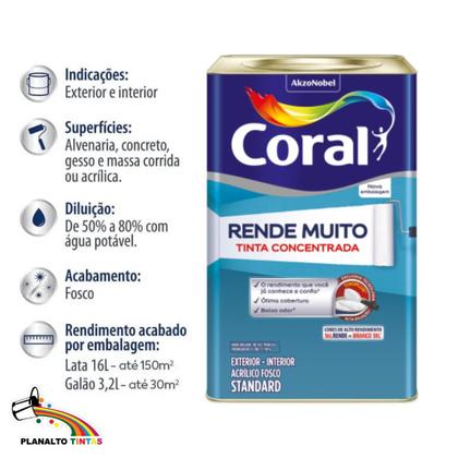 Imagem de Tinta Coral Rende Muito Cor Branco Gelo 16L