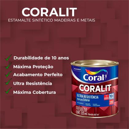 Imagem de Tinta Coralit Durabilidade 10 Anos Secagem Rapida 900ml