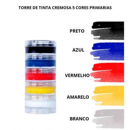 Imagem de Tinta Cremosa Para Pintura Facial  Cores primárias P/festas