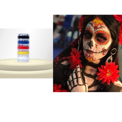 Imagem de Tinta Cremosa Para Pintura Facial  Cores primárias P/festas