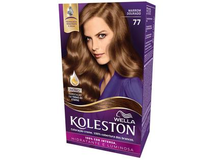 Imagem de Tinta de Cabelo Koleston Marrom Dourado 77