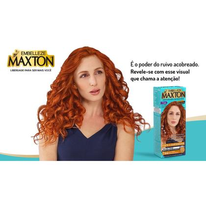 Imagem de Tinta de Cabelo Maxton Louro Médio Acobreado Intenso 7.44