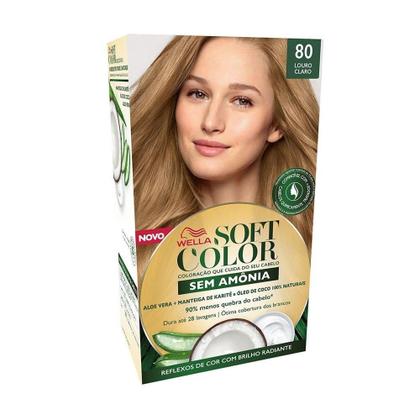 Imagem de Tinta de Cabelo Soft Color 80 Louro Claro 35g