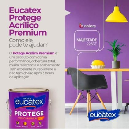 Imagem de Tinta de Parede Lavável Sem Cheiro Protege 3,6L - Cor Branco