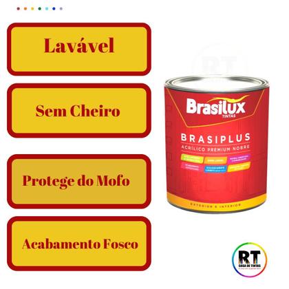 Imagem de Tinta de Parede Marrom 800ml Brasiplus Fosca