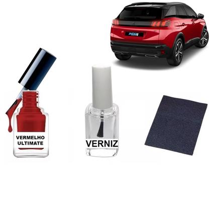 Imagem de Tinta De Retoque Tira Risco Carro Peugeot Vermelho Ultimate