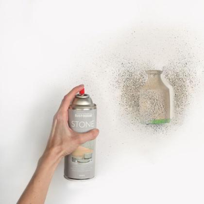 Imagem de Tinta Efeito Pedra Acabamento Texturizado Cinza Rust-Oleum