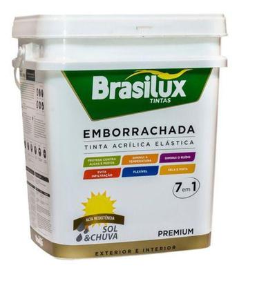 Imagem de Tinta emborrachada branco neve fosca 18 lts brasilux