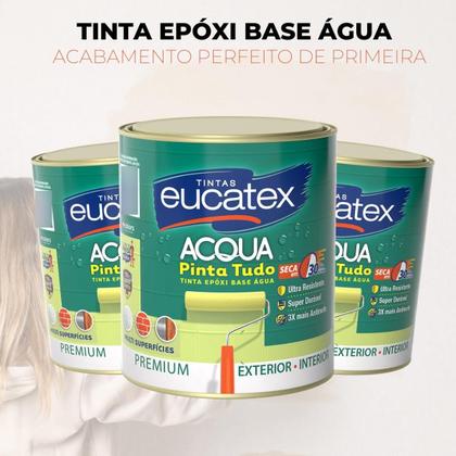 Imagem de Tinta Epóxi Base Água Branco 900ml Eucatex