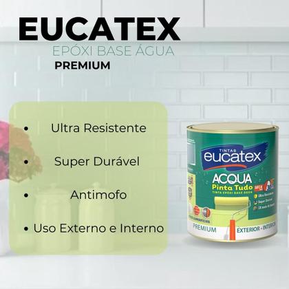 Imagem de Tinta Epóxi Base Água Branco 900ml Eucatex