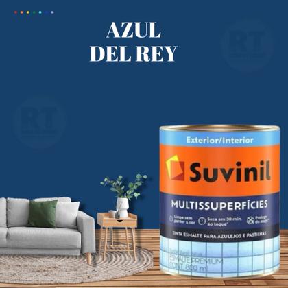 Imagem de Tinta Epóxi Base Água Suvinil Multissuperfícies Azulejos e Banheiros Antimofo Lavável 800ml