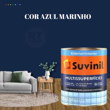 Imagem de Tinta Epóxi Base Água Suvinil Multissuperfícies Azulejos e Banheiros Antimofo Lavável 800ml