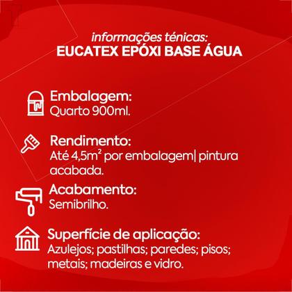 Imagem de Tinta epoxi eucatex base agua branco 900ml