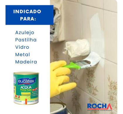 Imagem de Tinta Epóxi p/  Azulejo Madeira Parede Eucatex 3,6L Branca