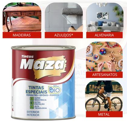 Imagem de Tinta Esmalte Base Água Acetinado Maza 900ML Cores
