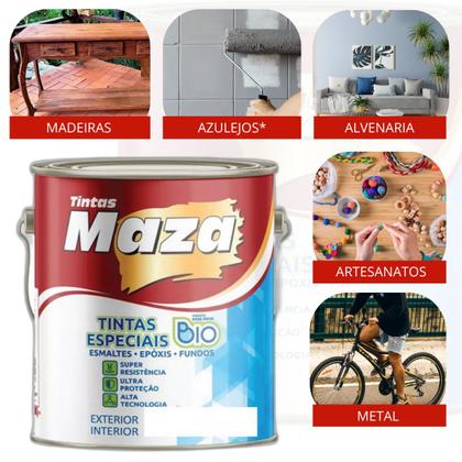 Imagem de Tinta Esmalte Base Água Brilhante Maza 3,6L Cores - Tabaco