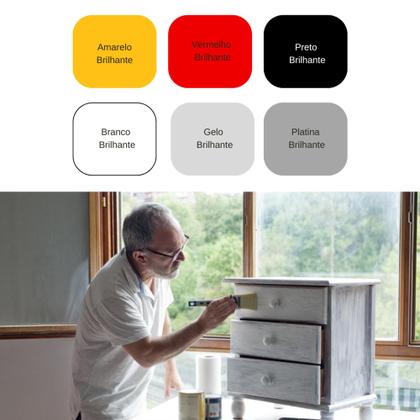 Imagem de Tinta Esmalte Base Água para Ferro e Madeira 3,6l