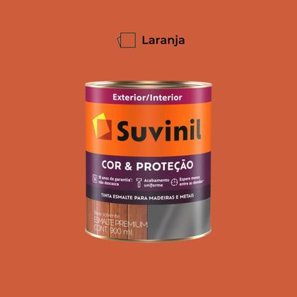 Imagem de Tinta esmalte cor & proteção laranja brilhante 0,9l suvinil