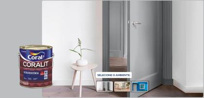 Imagem de Tinta Esmalte Coralit Alto Brilho Coral - Diversas Cores - 900ml