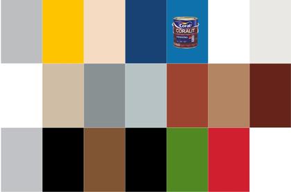 Imagem de Tinta Esmalte Coralit Alto Brilho Coral - Diversas Cores - 900ml