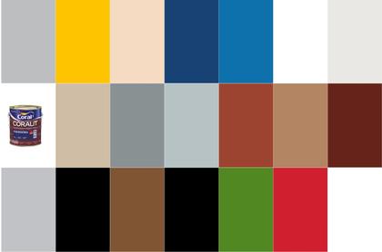 Imagem de Tinta Esmalte Coralit Alto Brilho Coral - Diversas Cores - 900ml