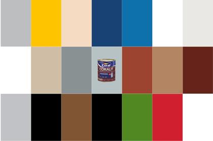 Imagem de Tinta Esmalte Coralit Alto Brilho Coral - Diversas Cores - 900ml