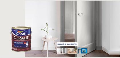 Imagem de Tinta Esmalte Coralit Alto Brilho Coral - Diversas Cores - 900ml