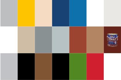 Imagem de Tinta Esmalte Coralit Alto Brilho Coral - Diversas Cores - 900ml