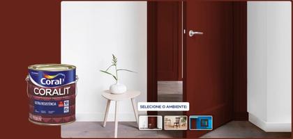 Imagem de Tinta Esmalte Coralit Alto Brilho Coral - Diversas Cores - 900ml