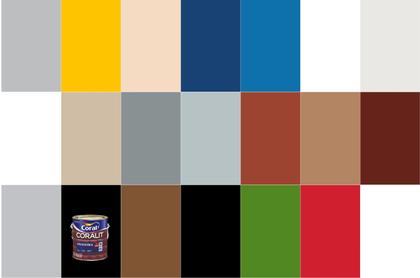 Imagem de Tinta Esmalte Coralit Alto Brilho Coral - Diversas Cores - 900ml