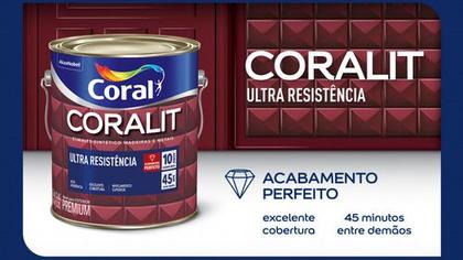 Imagem de Tinta Esmalte Coralit Ultra Resistência Brilhante 3,6l