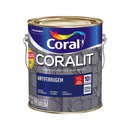 Imagem de Tinta Esmalte Ferrolack Antiferrugem Preto 3.6 Litros Coral