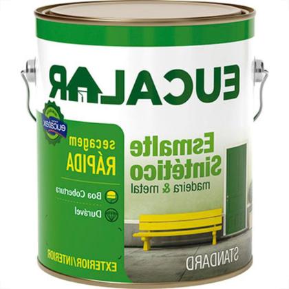 Imagem de Tinta Esmalte. Galao 3,6 Litros Sintetico Eucalar Platina