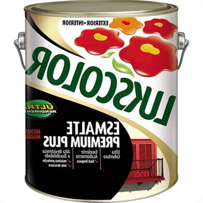 Imagem de Tinta Esmalte. Galao 3,6 Litros Sintetico Prem.Lukscolor Aluminio