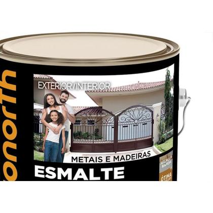 Imagem de Tinta Esmalte Hydronorth Standard Brilhante Para Metais Madeiras 3,6L Marfim