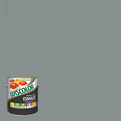 Imagem de Tinta esmalte lukscolor alto brilho 3600ml cinza medio