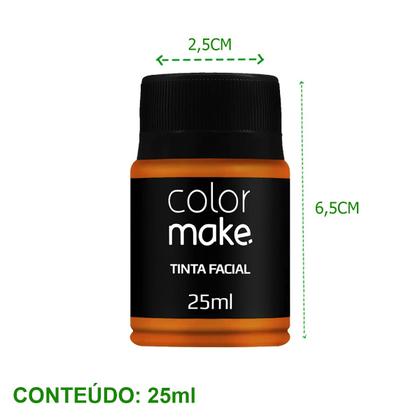 Imagem de Tinta Facial Líquida Color Make Várias Cores Pote Com 25ml