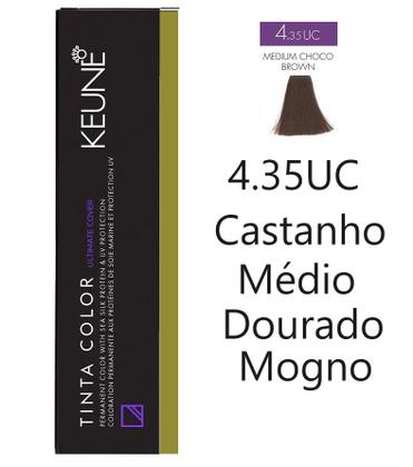 Imagem de Tinta Keune Color UC 4.35 Cast Med Chocola + Developer 20vol