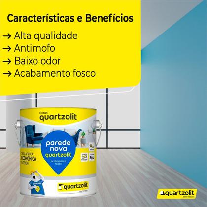 Imagem de Tinta Latex Acrilica Antimofo Lata Fosco Economica 3,6 L