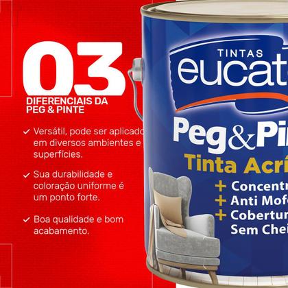 Imagem de Tinta latex eucatex peg pinte acrilico areia pipa 3600ml