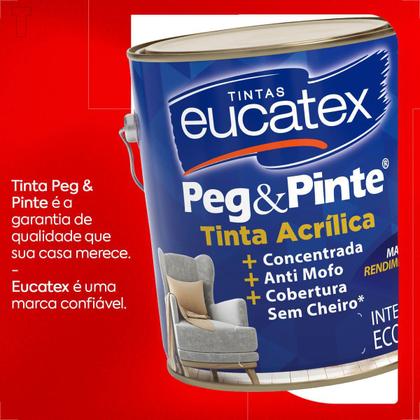 Imagem de Tinta latex eucatex peg pinte acrilico areia pipa 3600ml