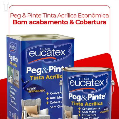 Imagem de Tinta latex eucatex peg pinte acrilico areia pipa 3600ml