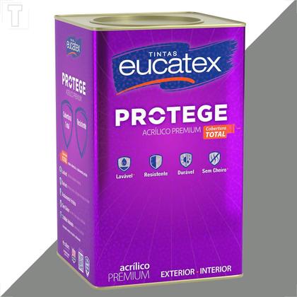 Imagem de Tinta latex eucatex protege acrilico premium fosco nanquim 18l