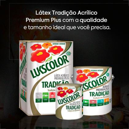 Imagem de Tinta latex lukscolor tradicao acrilico fosco 18l camurca