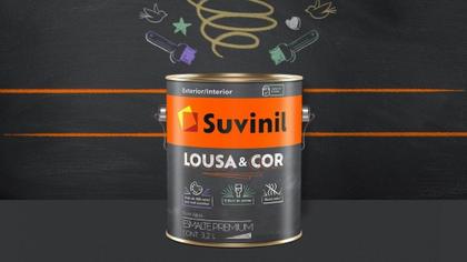Imagem de Tinta Lousa E Cor Pintura Riscar Giz Suvinil Preto 3,2L