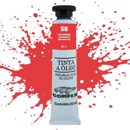Imagem de Tinta Óleo 20ml G1 058 Laca Geranio Corfix