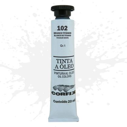Imagem de Tinta Óleo 20ml G1 102 Branco Titanio Corfix