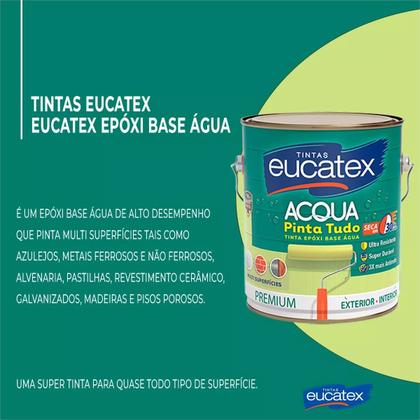 Imagem de Tinta Para Azulejos Epóxi Base Água Eucatex 3,6l - Branco