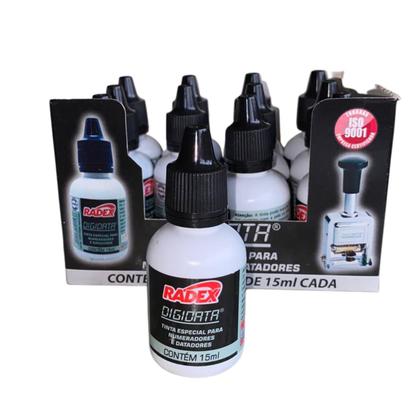 Imagem de Tinta para Carimbo Datador e Numerador Preto 15ml