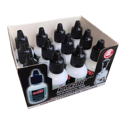 Imagem de Tinta para Carimbo Datador e Numerador Preto 15ml